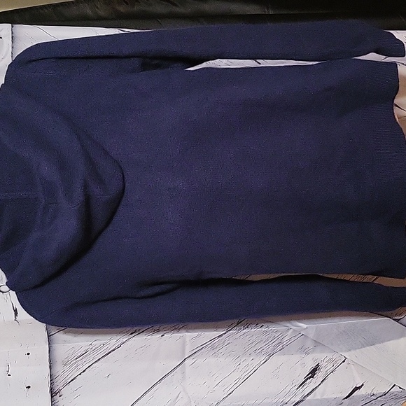 Quince Men's Mongolian Cashmere Full Zip Hoodie Jacket NAVY - Picture 7 of 10